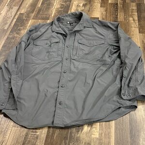 Duluth Trading Co Charcoal Lightweight Shirt Jacket